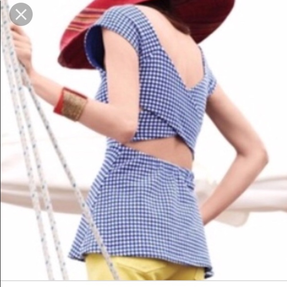 Deletta gingham peplum